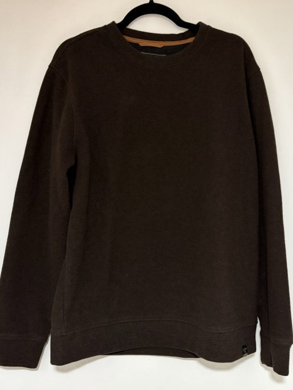 Jachs New York Men's Wool Blend Soft Crewneck BROWN Sweater Sz LARGE